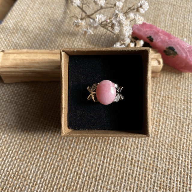 Bague en Opale Rose