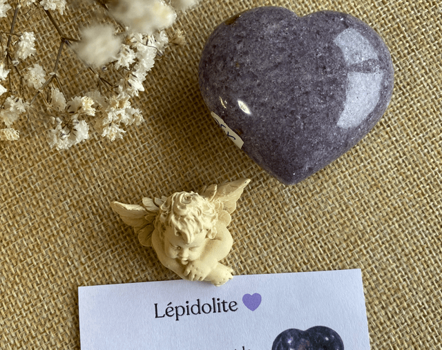 Cœurs en Lépidolite – Apaisement et Harmonie