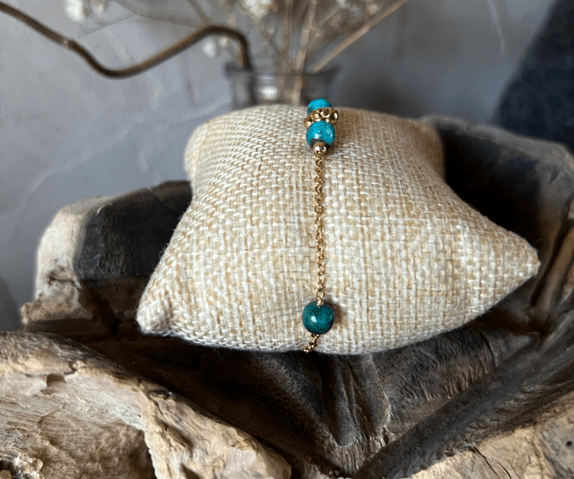 Bracelet en Chrysocolle – Harmonie & Communication