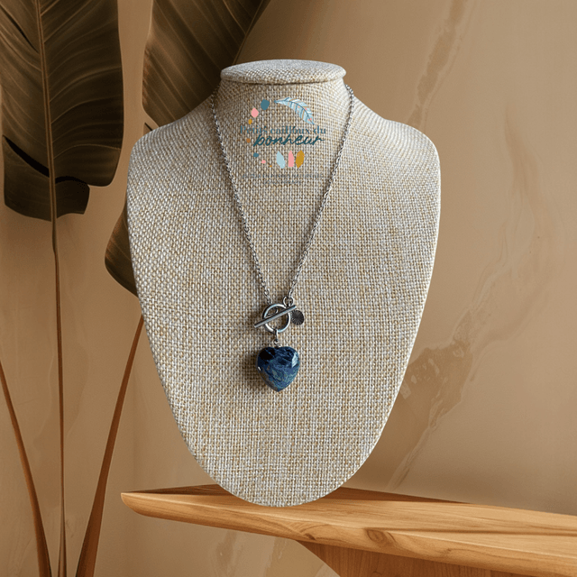 Collier Cœur de Protection en Piétersite