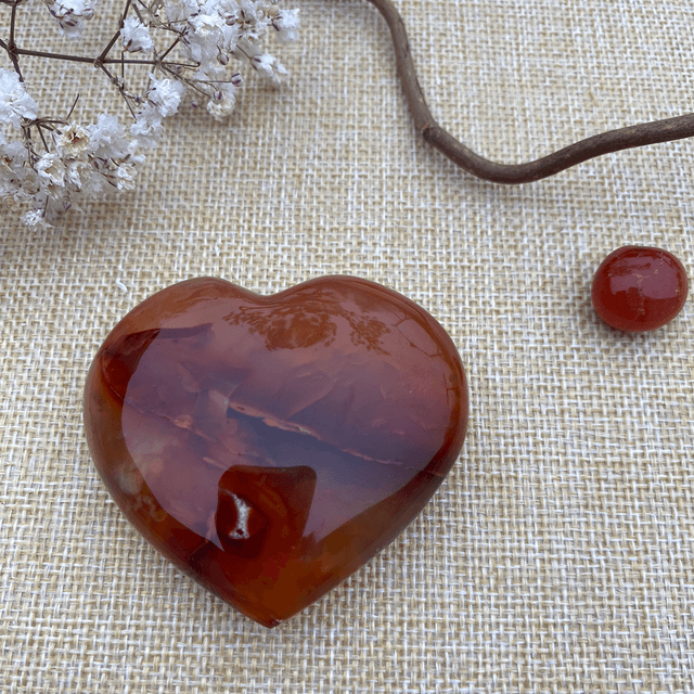 Coeur en Cornaline 