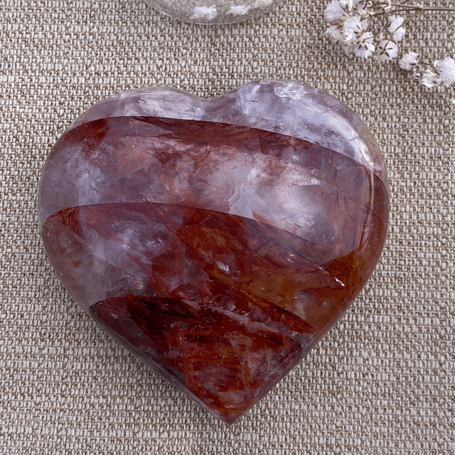 Coeur en Quartz Hématoïde