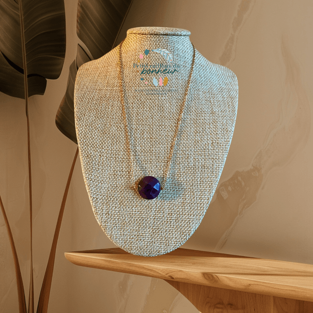 Collier en améthyste facettée 