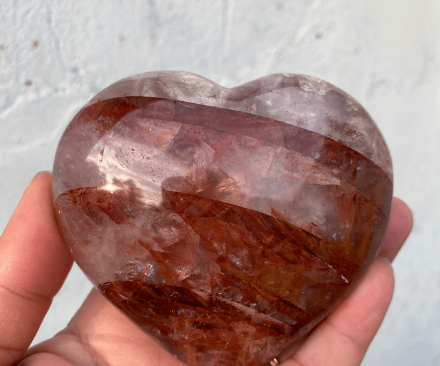 Coeur en Quartz Hématoïde