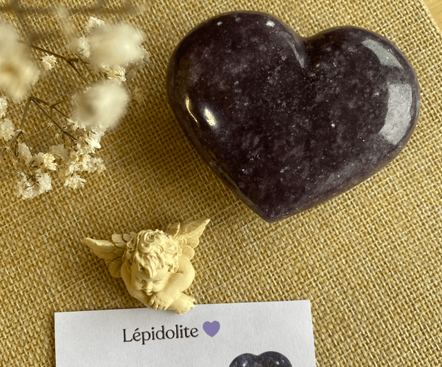 Cœurs en Lépidolite – Apaisement et Harmonie