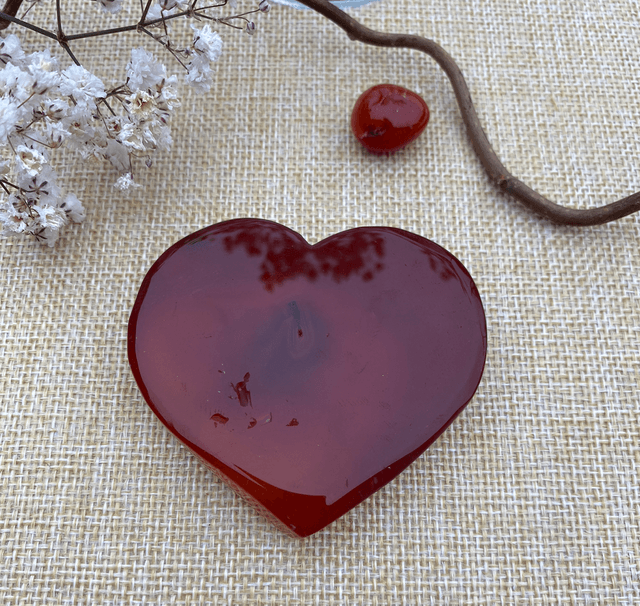 Coeur en Cornaline 