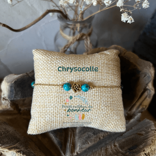 Bracelet en Chrysocolle – Harmonie & Communication