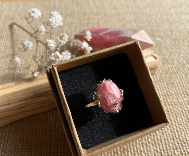 Bague en Rhodochrosite