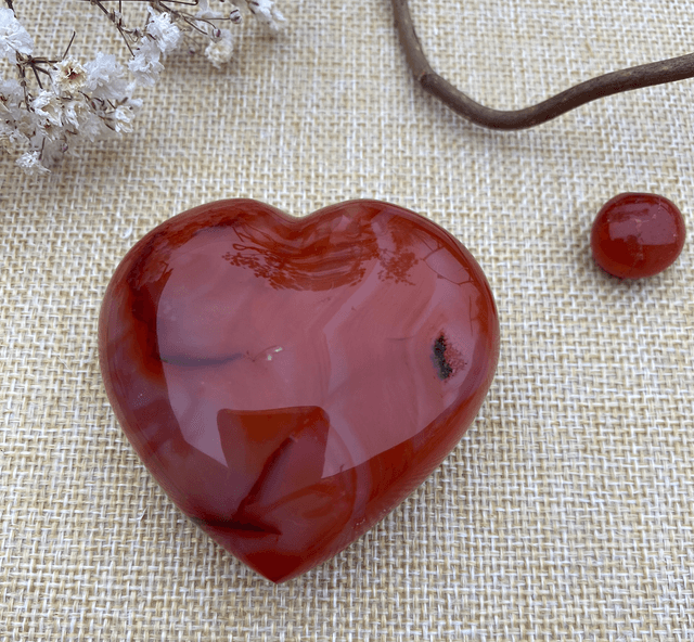 Coeur en Cornaline 