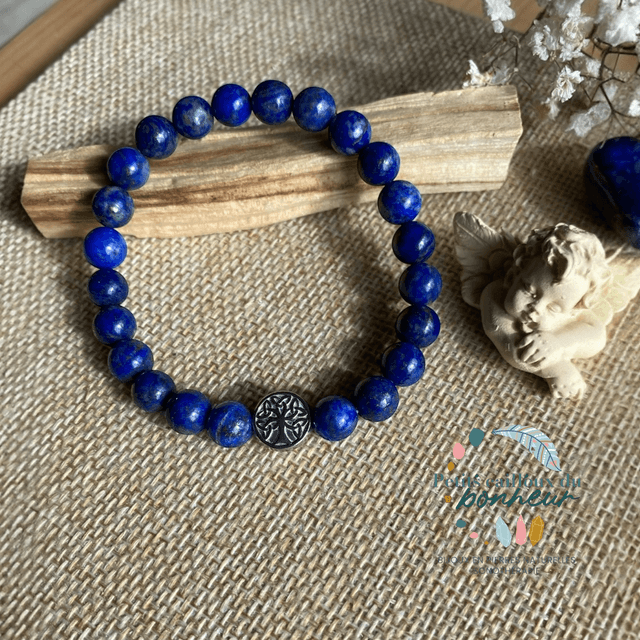 Bracelet Arbre de Vie en Lapis-Lazuli